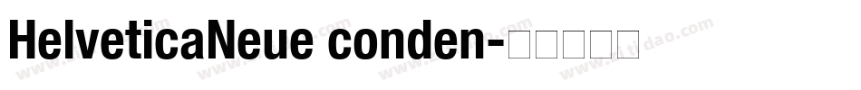 HelveticaNeue conden字体转换